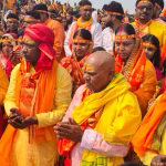 Thousands of devotees gathered in the grand Kalash Yatra of Shri Ramcharit Manas Mahayagya.