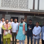 Minister Hafeezul Hasan launched a public relations campaign in support of the JMM candidate in Majbat assembly constituency.