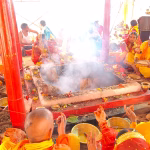 Shri Ramcharit Manas Mahayagya concluded, villagers gathered in devotional vigil.