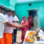 The first death anniversary of Baua Kala Mukhiya's father was celebrated.