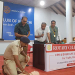 Traffic police personnel got training in CPR, lives will be saved in accidents.