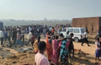 Three people killed, one old woman seriously injured in elephant attack.