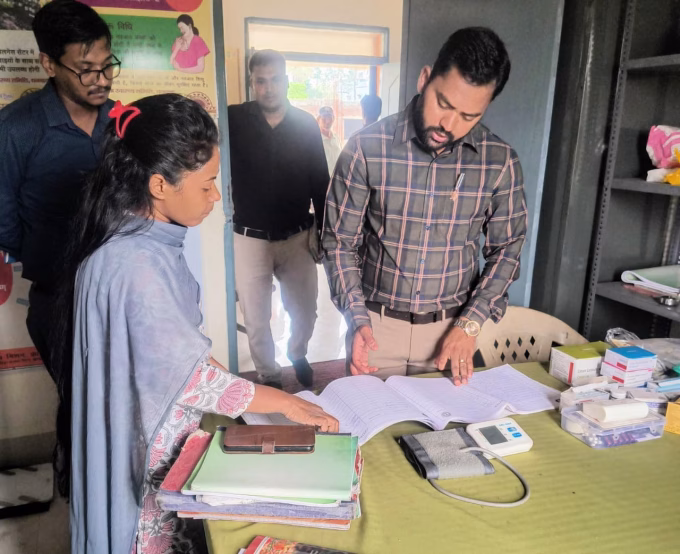 Deputy Development Commissioner inspected the development works.