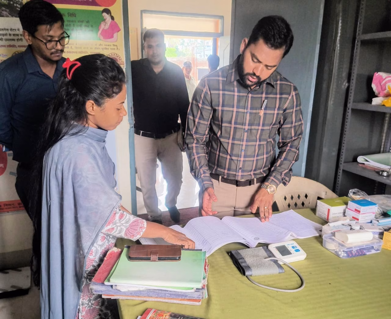 Deputy Development Commissioner inspected the development works.