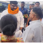 Grand welcome to Minister Hafizul Hasan under the leadership of Maqbool Ahmed Azad.