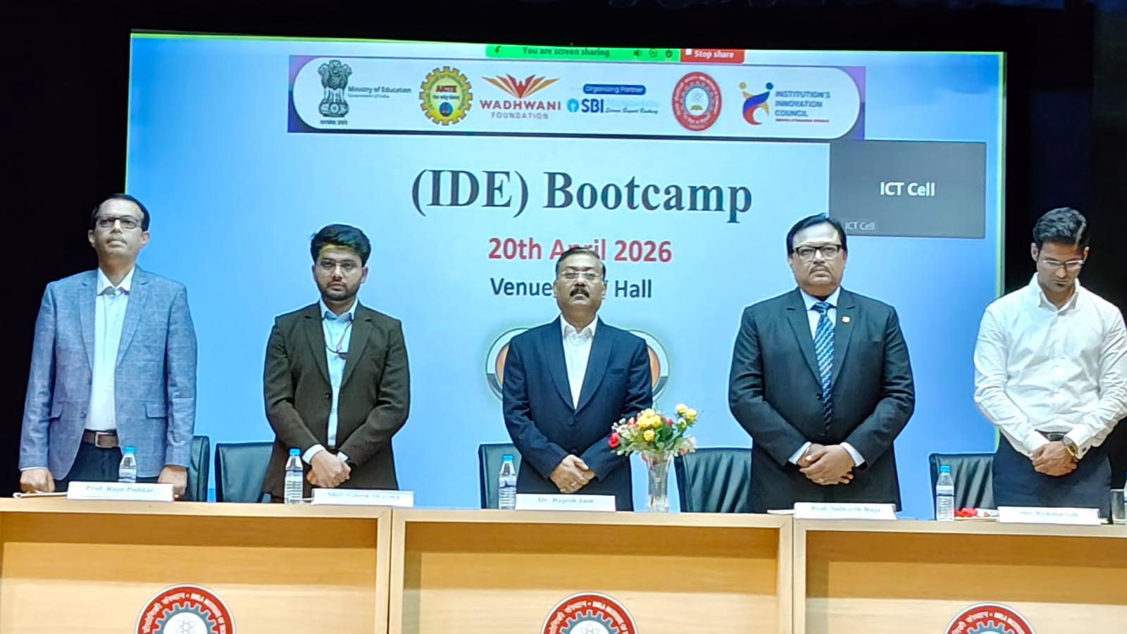 Inauguration of five-day Innovation Design and Entrepreneurship Bootcamp.