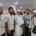 A group of 350 Hajis left from Kolkata.