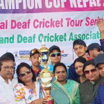 Conclusion of three day cricket competition organized by All India Cricket Association of Deaf.