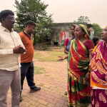 Ratilal Tudu meets Tandabadi landslide victims