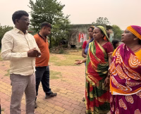 Ratilal Tudu meets Tandabadi landslide victims