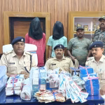 Theft in a locked house, two accused arrested, goods recovered.