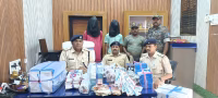 Theft in a locked house, two accused arrested, goods recovered.