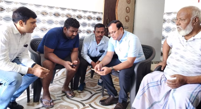 In East Tundi, Circle Officer cum Charge Officer started the census by conducting his own census.
