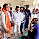 MLA Naveen Jaiswal reached Shri Radha Krishna Pranami Temple located in Pundag and appreciated the service works.