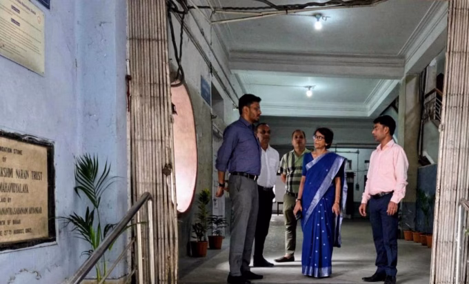 NEET (UG) Exam 2026, SDM visited the examination centres.