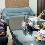 Piyush Chaudhary met ESE officer on electricity problem.
