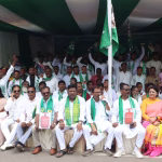 One day protest by JMM.