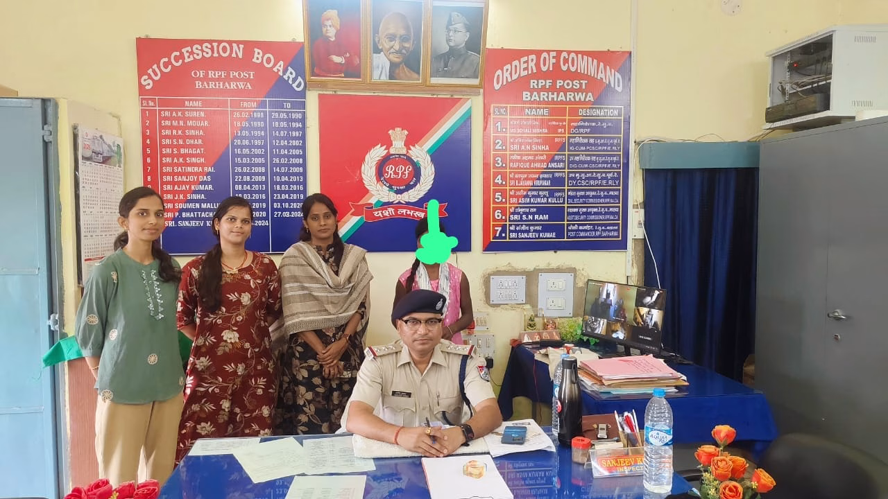 Railway police traced the missing girl within 24 hours.