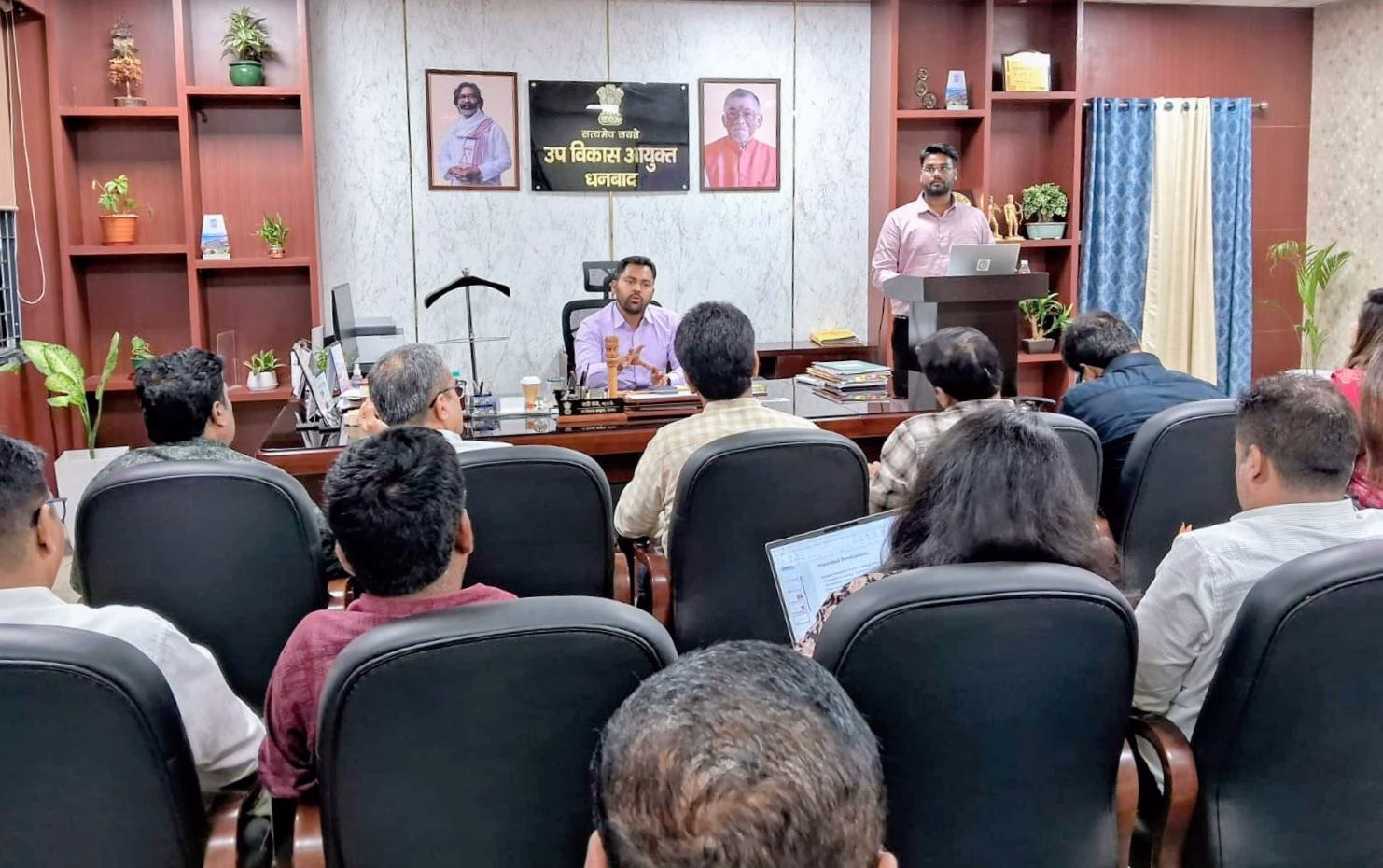 Deputy Development Commissioner reviewed the progress of agriculture, fisheries, animal husbandry and other schemes.