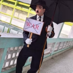 Charlie Chaplin II is going to visit China, 5381st live show will be held in Hong Kong.