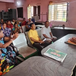 Villagers met with the village head regarding the water problem.