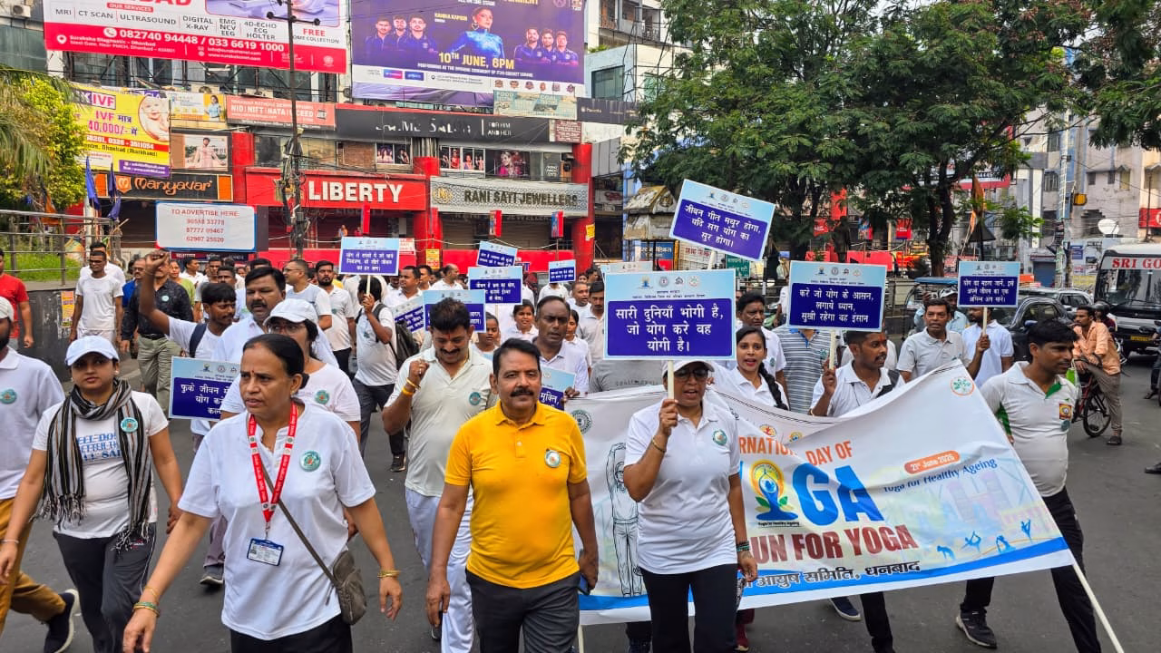 Successful organization of the 'Run for Yoga' event