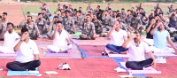 Yoga event organized at Jharkhand Jaguar on International Yoga Day.