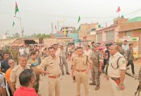 A flag march was conducted under the leadership of the Rural SP in connection with Muharram.