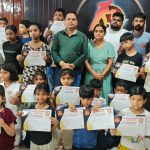 Two-day free karate training camp for children concludes.