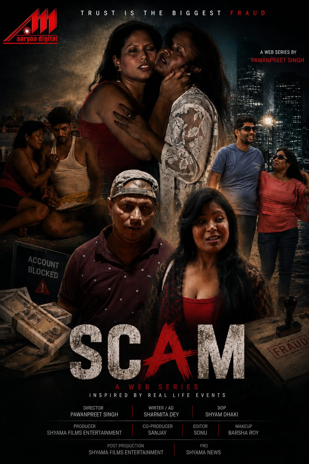 The Bengali web series 'SCAM' will be released on the Arya Digital OTT platform very soon.
