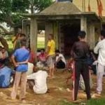 Shivling damaged at an ancient Shiva temple in Kanke's Sangrampur; tension in the area; police investigating.