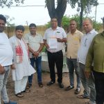 BJP members demanded the employment of local unemployed individuals in the outsourcing company and submitted a letter to the PO.