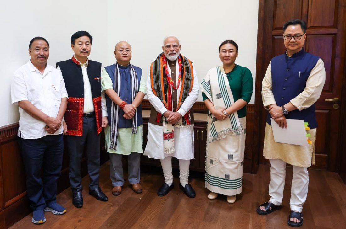 PM Narendra Modi met with MPs from Arunachal Pradesh and Nagaland and assured them of all possible assistance regarding the flood situation.