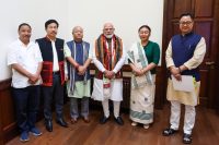 PM Narendra Modi met with MPs from Arunachal Pradesh and Nagaland and assured them of all possible assistance regarding the flood situation.