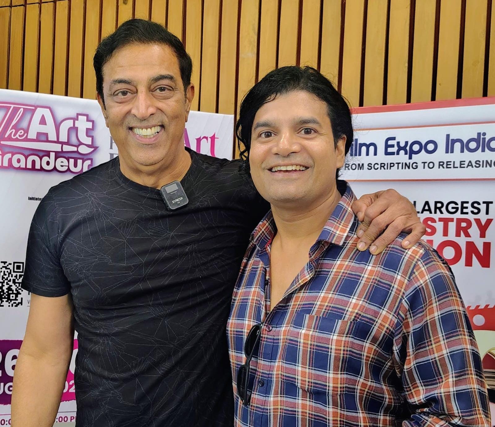 film-expo-india-2026-hero-rajan-kumar-meets-vindu-dara-singh